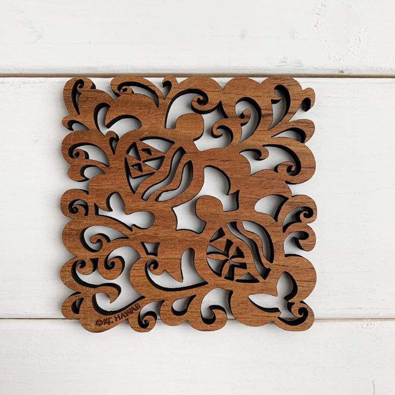 ハワイアンウッドコースター パイナップルのデザイン かわいいハイビスカス おしゃれな海亀 ホヌ 木製 Kc Ct Seashells Zakka 通販 Yahoo ショッピング