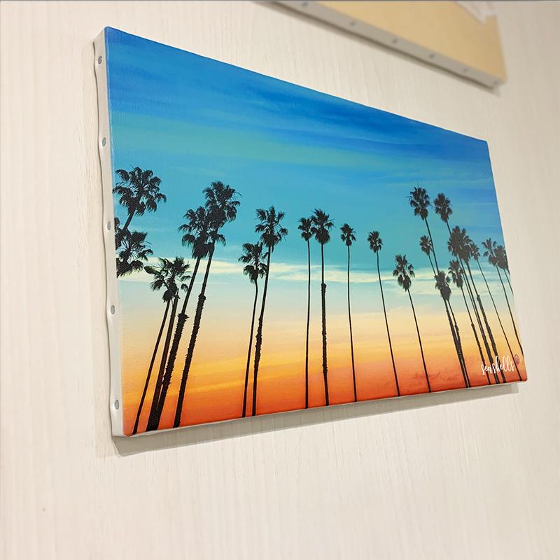 倉 フォトキャンバスアート 海の写真 夕陽がおしゃれなポスター 壁掛け ハワイアン カリフォルニアスタイルインテリア サーフィン ヤシの木 Supplystudies Com