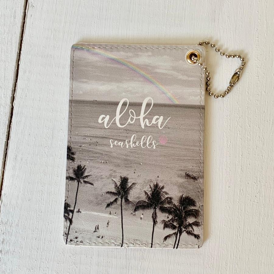 ソフトパスケース ワイキキビーチ 虹がきれいなビーチ写真 スイカ入れ 定期入れ おしゃれなヤシの木 ハワイアンデザイン Paswaiki Seashells Zakka 通販 Yahoo ショッピング