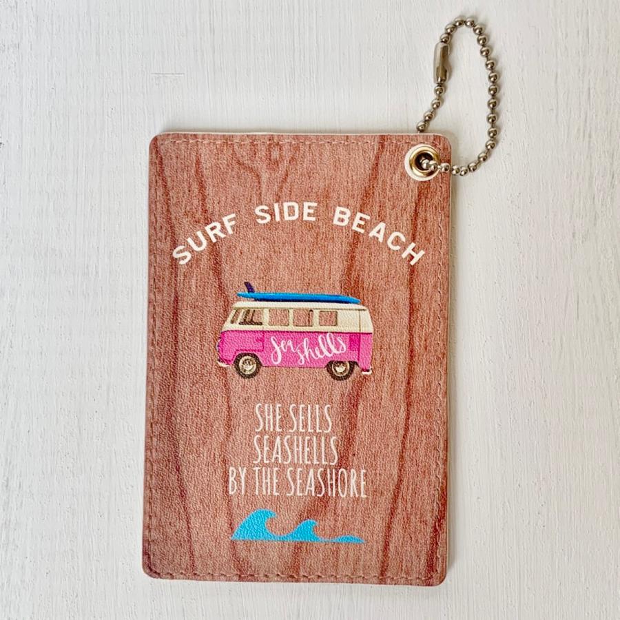 ソフトパスケース ハワイアンデザイン おしゃれなワーゲンバス サーフテイスト 定期入れ 通勤通学 Ps Vw Pk Seashells Zakka 通販 Yahoo ショッピング