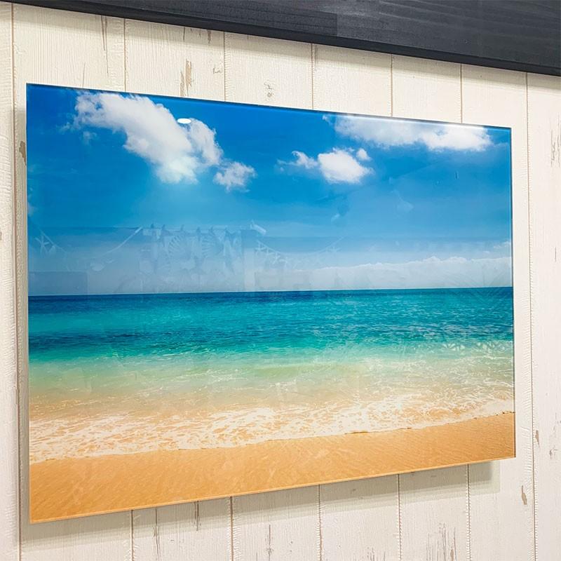 おしゃれなガラスのフォトアート 海 ビーチの写真ポスター ハワイ Sede Seashells Zakka 通販 Yahoo ショッピング