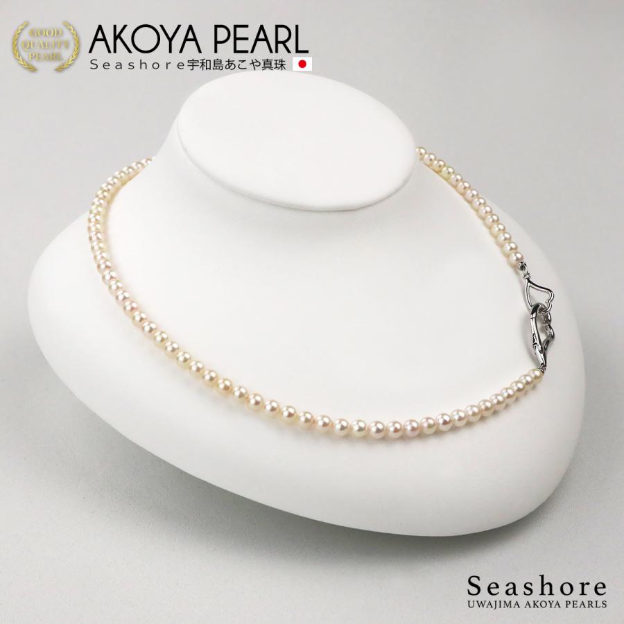 Seashore 宇和島あこや真珠 アコヤ真珠 ネックレス レディース 4.5-5.0 
