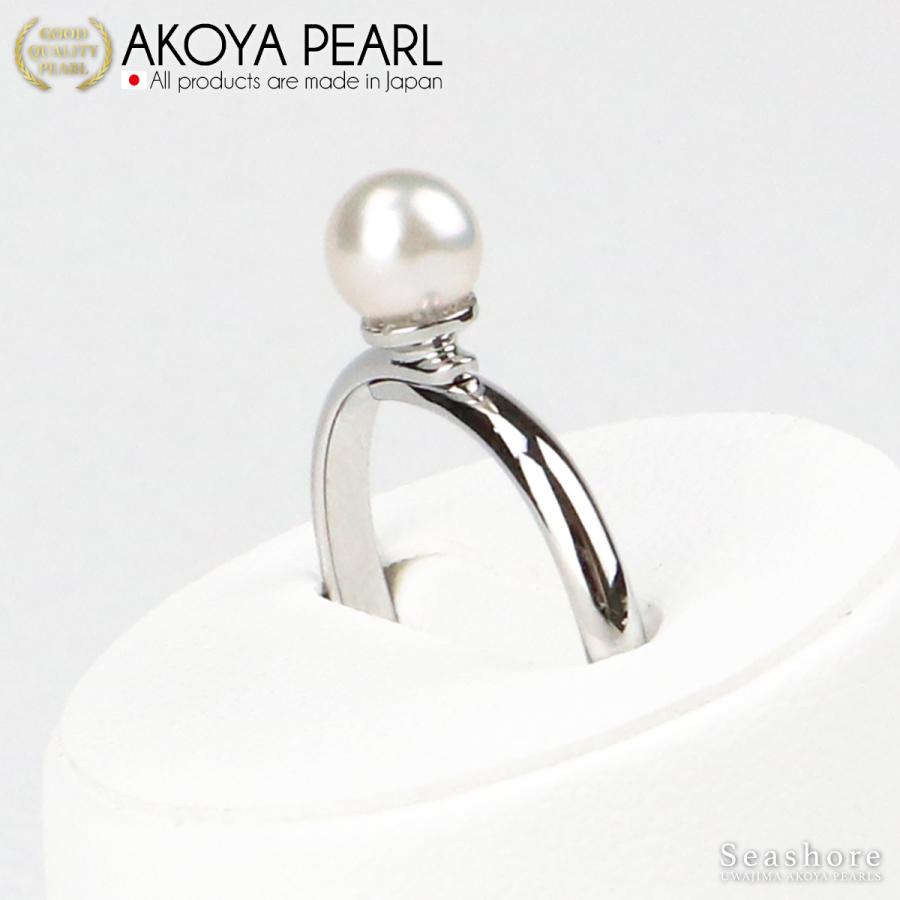 Seashore 宇和島あこや真珠 真珠 プチパール リング レディース 指輪  