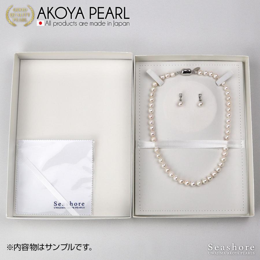 Seashore 宇和島あこや真珠 真珠 ネックレス 2点セット ノーマル 