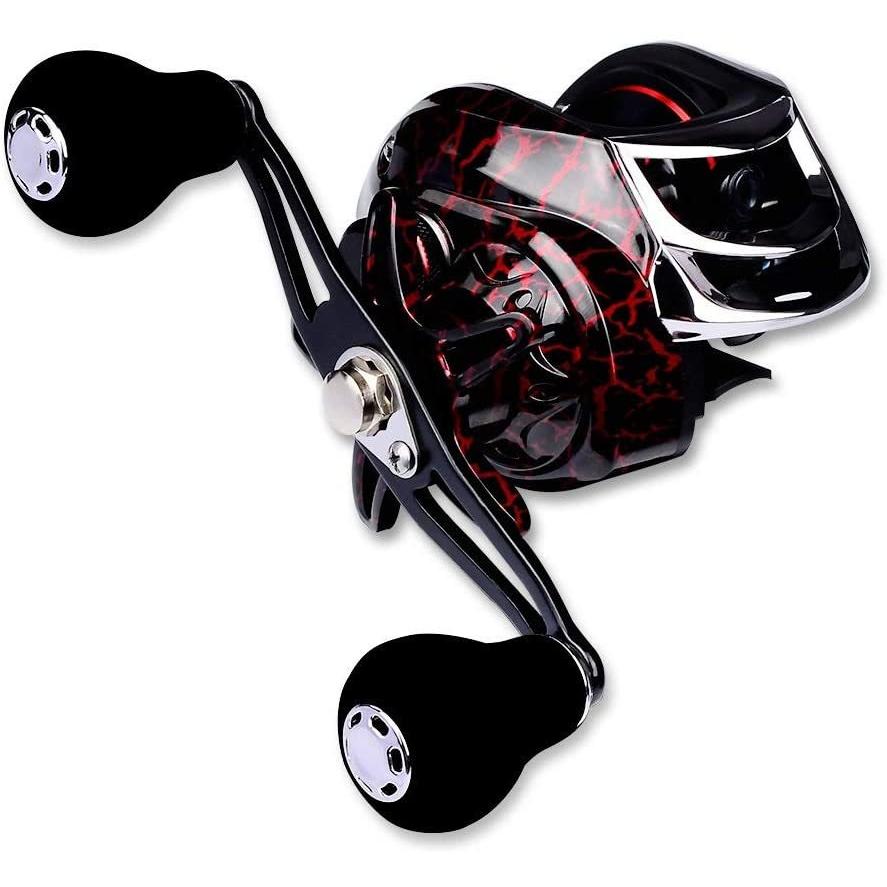 釣りリール ベイトリール キャスティング ブラック 超強力 マグネットブレーキ 最大ドラグ力10kg ギア比7 1 1ベイトリール 海 バス 湖 川適 入荷中