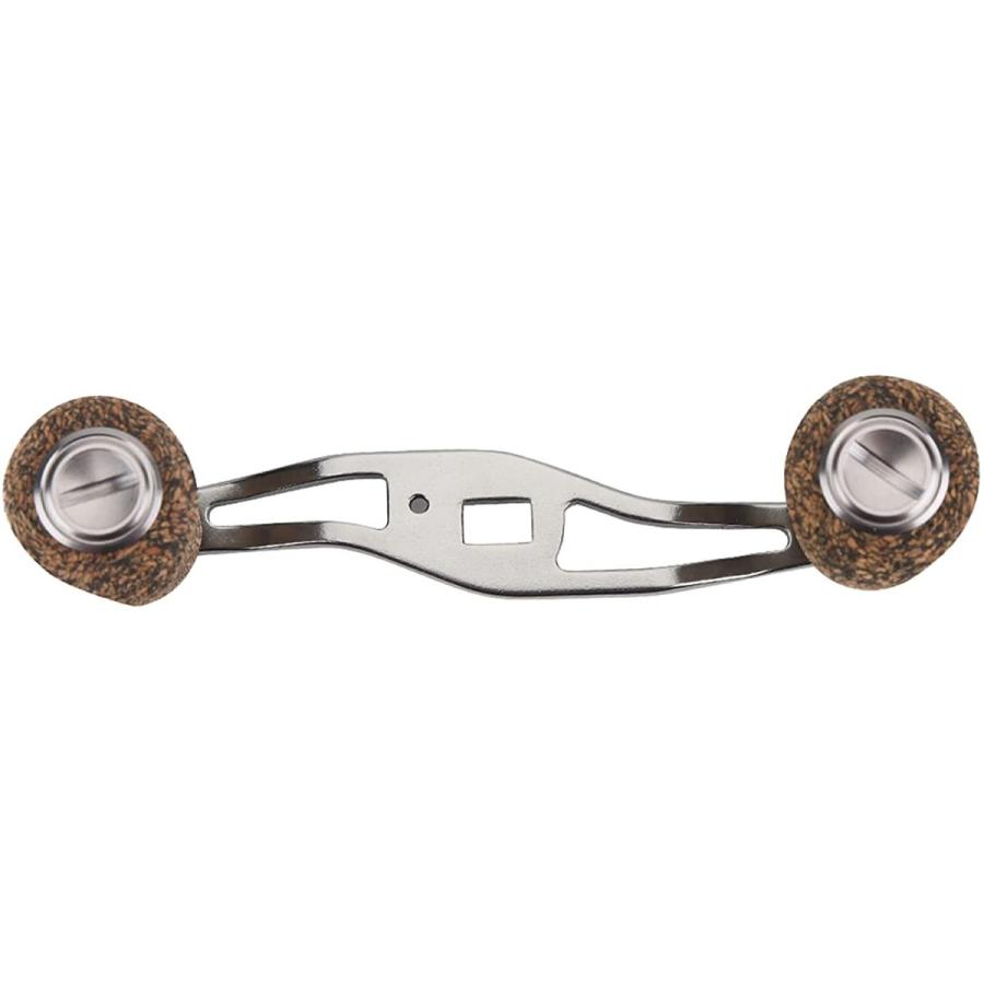 カーボンファイバーフィッシングリールハンドル 多くのキャスティングリールとスピニングリール用のリールウッドハンドルの取り付けが簡単 グレー 最旬トレンドパンツ