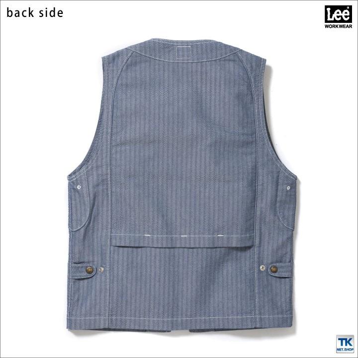 Lee（リー） ジップアップ ベスト チョッキ WORKWEAR ヒッコリー へ