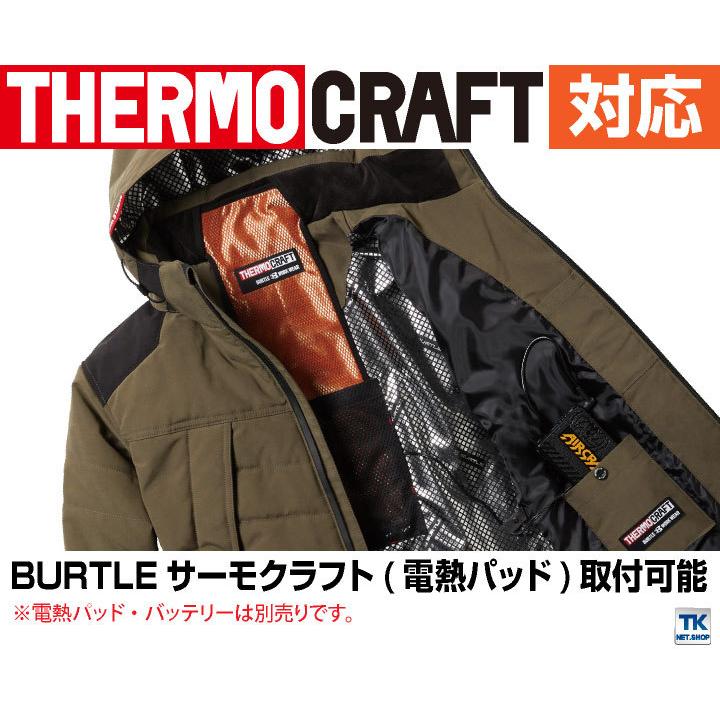 バートル 防寒ジャケット パーカー サーモクラフト対応 作業着 作業服 ジップアップ BURTLE アウトドアスポーツ 防風 おしゃれ メンズ 秋冬 長袖 bt-5270｜season-tk｜10