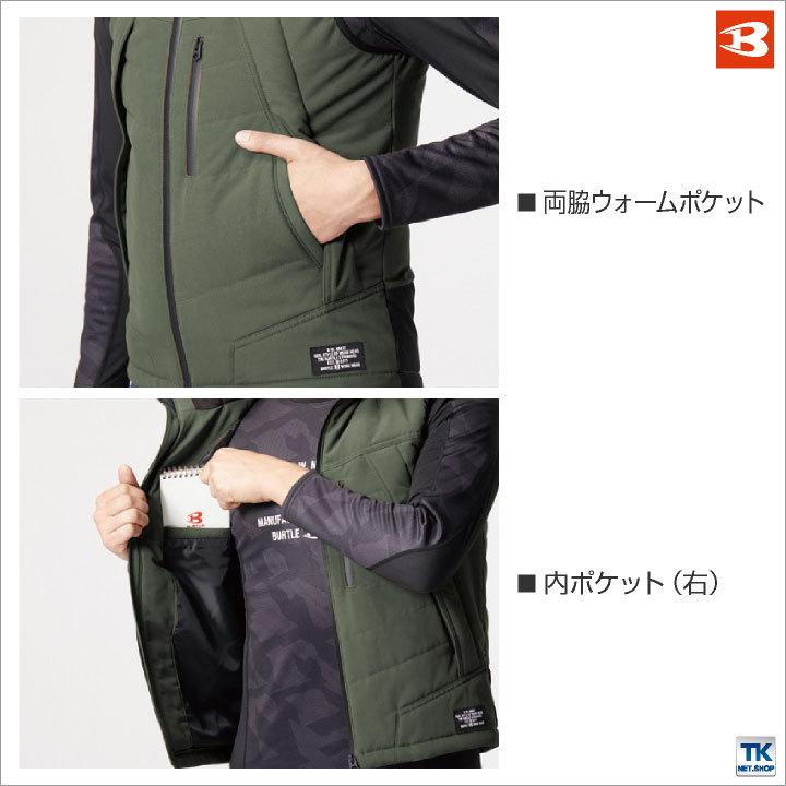 バートル 防寒ベスト パーカーベスト サーモクラフト対応 フード付き 作業着 作業服 ジップアップ BURTLE アウトドアスポーツ 防風 冬 おしゃれ メンズ bt-5274|season-tk|05