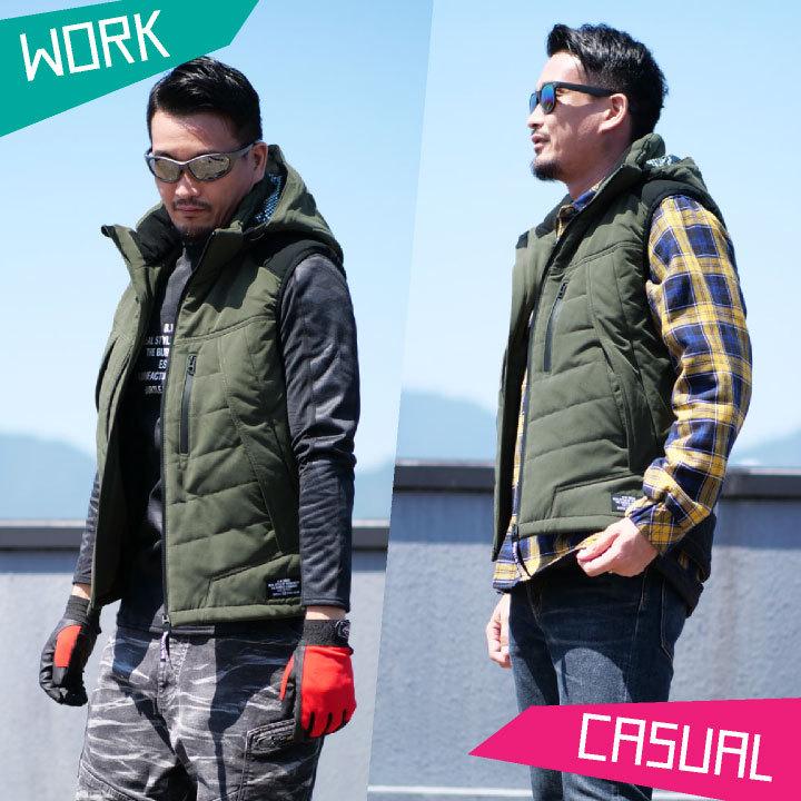 バートル 防寒ベスト パーカーベスト サーモクラフト対応 フード付き 作業着 作業服 ジップアップ BURTLE アウトドアスポーツ 防風 冬 おしゃれ メンズ bt-5274|season-tk|10