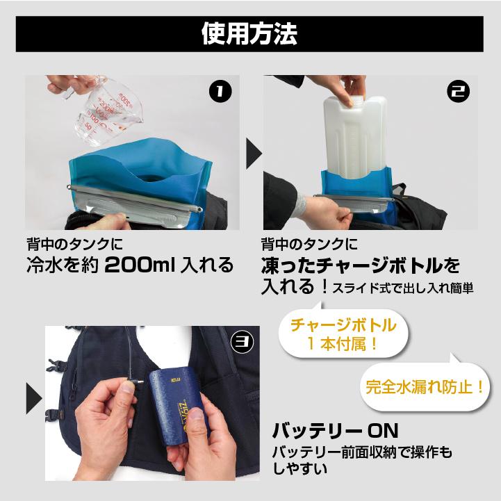 CHUSAN 水冷服 フルセット 水冷ベスト 春夏 メンズ レディース 保冷剤