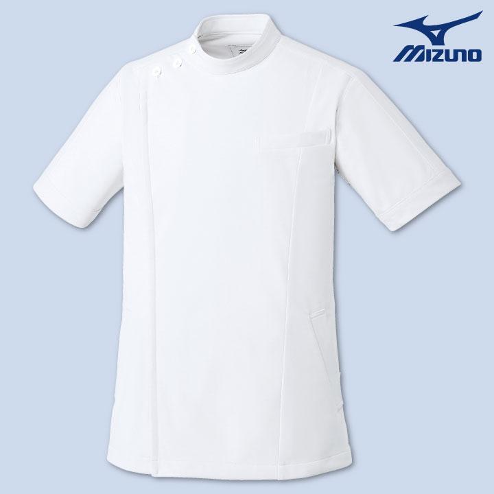 MIZUNO（ミズノ） ケーシージャケット ジップアップ 前開き 半袖 白衣