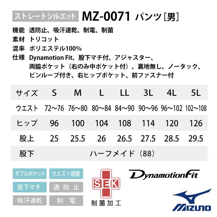 MIZUNO（ミズノ） メンズパンツ メディカル 看護師 介護士 歯科衛生士