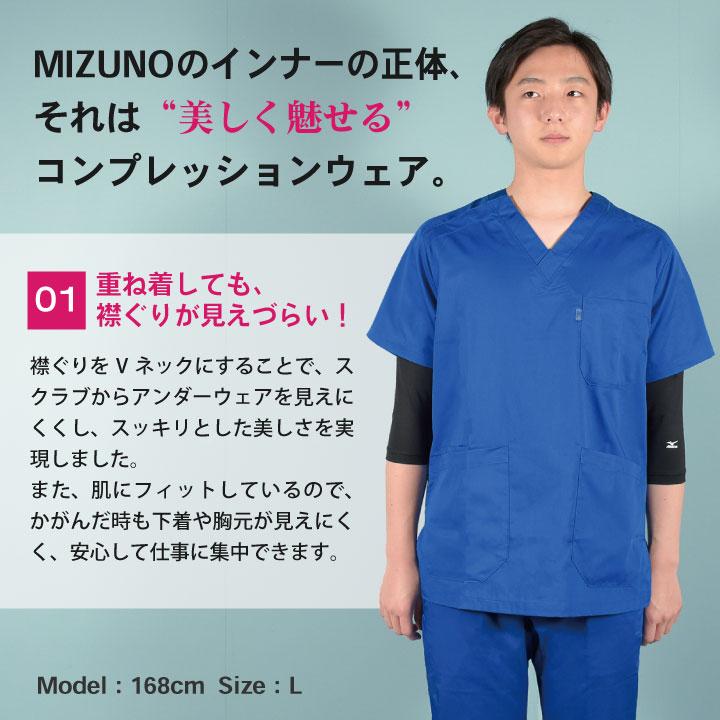 MIZUNO（ミズノ） スクラブインナーシャツ メンズ インナーウェア 七分