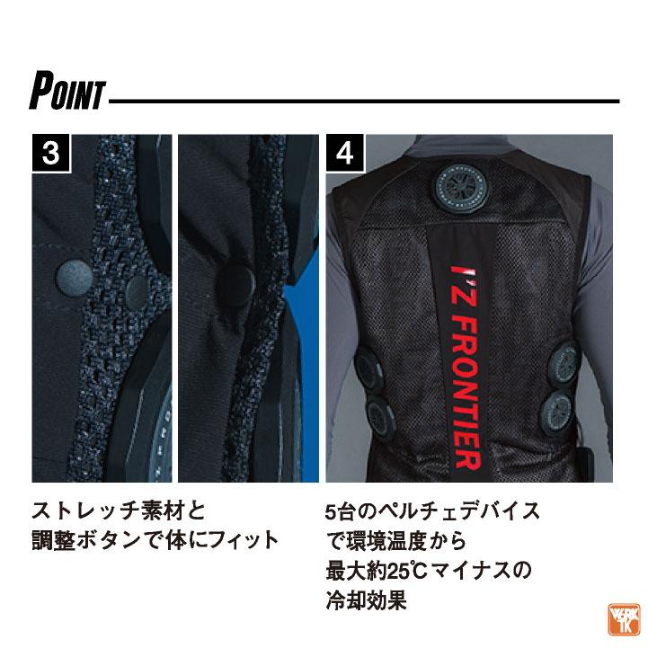アイズフロンティア ペルチェベスト フルセット 冷却ベスト 冷却ウェア
