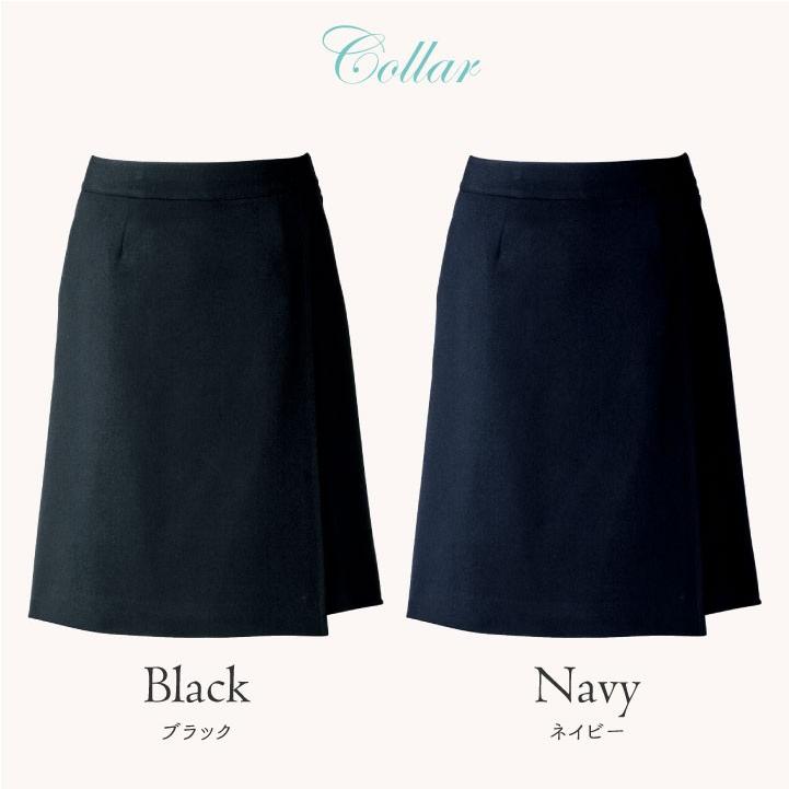 ラップキュロット キュロットスカート ストレッチ アンジョア 事務服