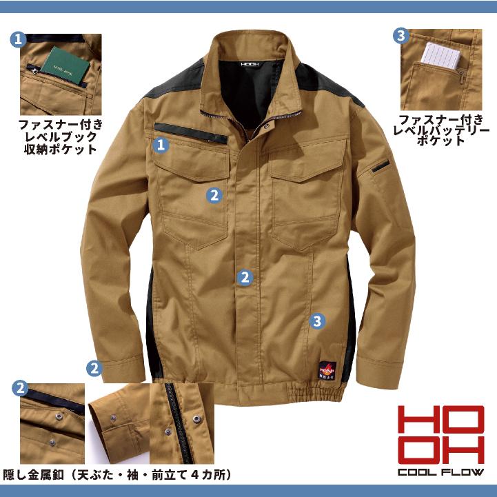 2026年新作) 19V HOOH フルセット 空調作業服 ファン バッテリー