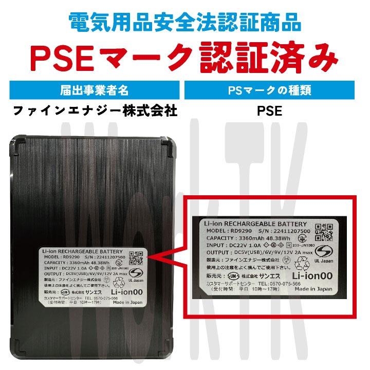 空調風神服 バッテリーセット 充電器・ソフトケース 日本製 サンエス