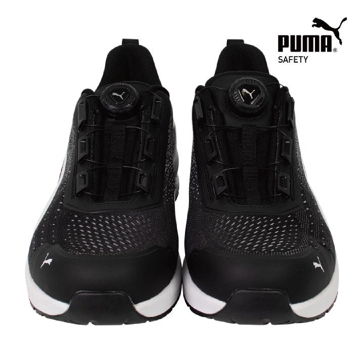 PUMA セーフティシューズ ダイヤル式 ローカット 樹脂先芯 軽量