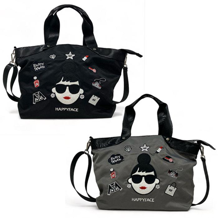 ハッピーフェイス トートバッグ レディエマ HAPPYFACE バッグ 2WAY