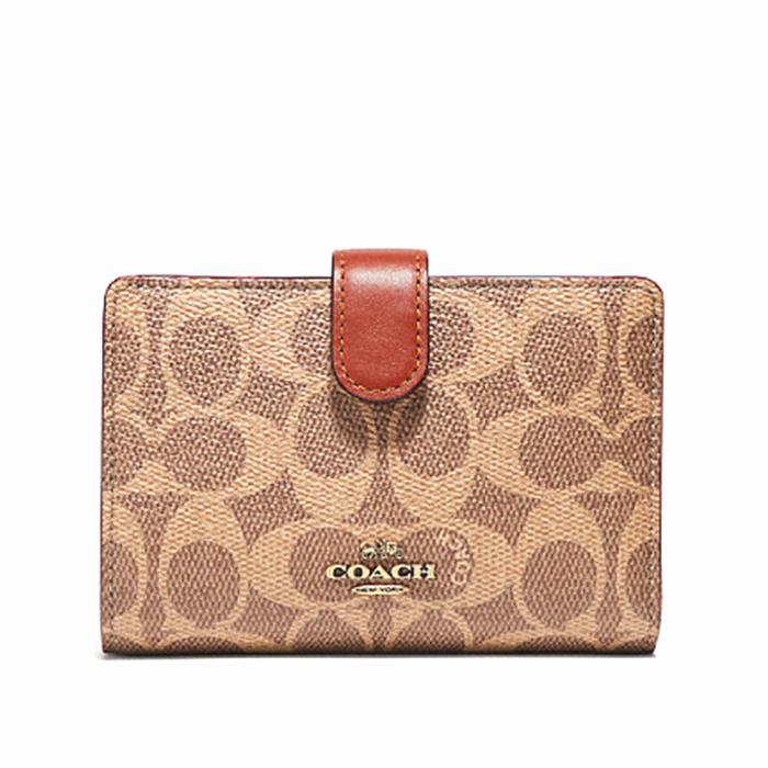 休日限定 コーチ 二つ折り財布 財布 COACH ミディアム コーナー ジップ