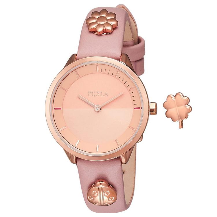 BURBERRY BU1792 ピンク 腕時計 クォーツ 稼働中 Burberry The City Gold Dial Beige Leather Strap Watch for Women