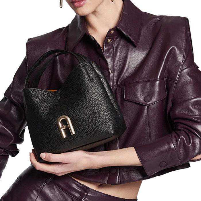 FURLA フルラ バッグ ショルダーバッグ 黒 PRIMULA MINI HOBO BAG 