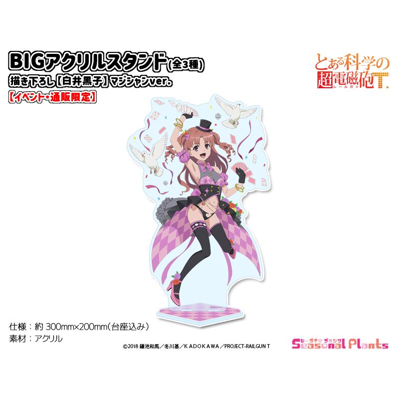 とある科学の超電磁砲T 描き下ろし BIGアクリルスタンド【白井黒子