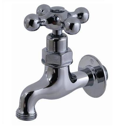 クロームメッキ L字型水栓 1/2インチ クロームメッキ L字型水栓 1/2インチ クロームメッキ L字型水