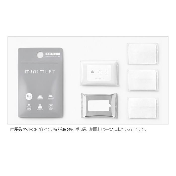 【新品未使用】簡易トイレ minimLET ミムレット PORTABLE TOILET 非常用 災害用 トイレ 防災グッズ 簡易トイレ minimLET ミニムレット : セキスイデザイン