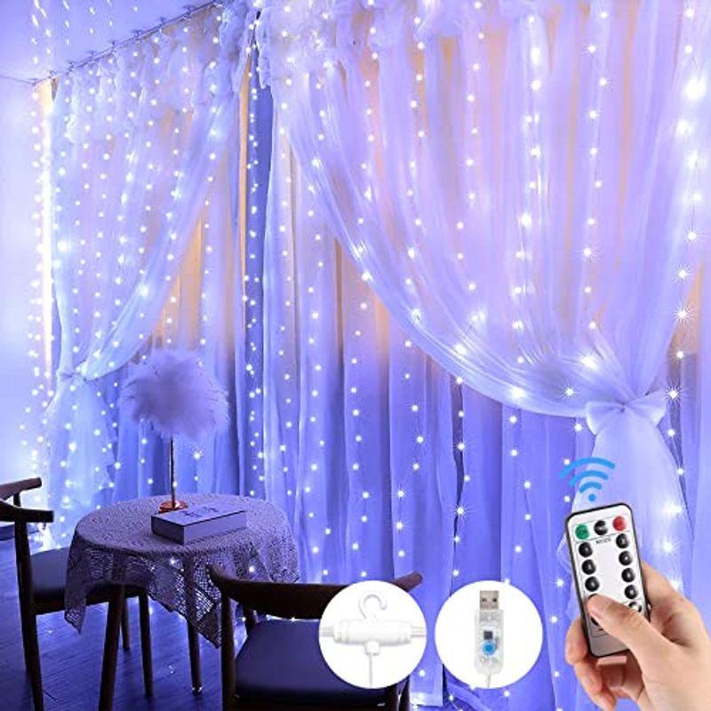 led カーテンライト ジュエリーライト フェアリーライト イルミネーション カーテン 3m*3m 300led電球 USB給電式 8 点滅 :20220401023123-01081:シースリー - 通販 - Yahoo!ショッピング led カーテンライト ジュエリーライト フェアリーライト イルミネーション カーテン 3m*3m 300led電球 USB給電式 8 点滅 :20220401023123-01081:シースリー - 通販 - Yahoo!ショッピング