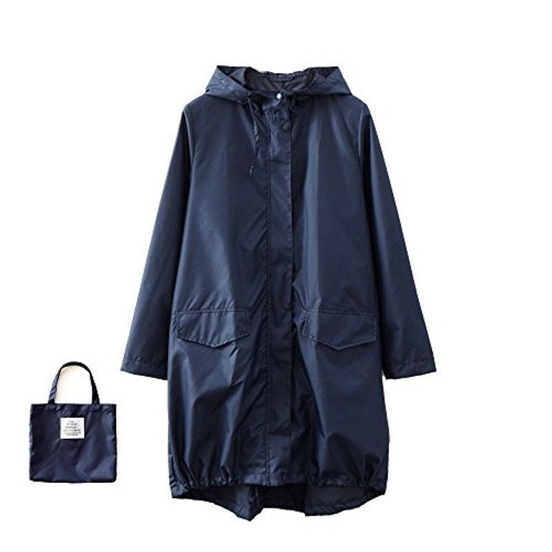 コート アウター クリスマスローズ Hiheart レインコート レディース レインウェア 軽量 防水 自転車 通勤 通学 おしゃれ 収納袋付き ネイビー Free J5uwaigzr1 Lajames Edu