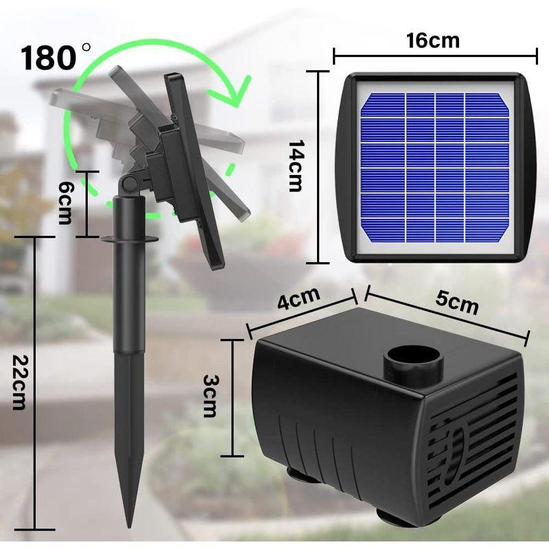 Biling ソーラーポンプ ソーラー 噴水 ポンプ ソーラーパネル USB給電両用 屋外 ウォーターポンプ バードバス ガーデン用噴水 水  :20220507132258-00169:シースリー - 通販 - Yahoo!ショッピング