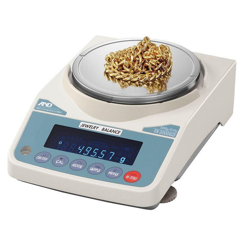 AD 宝石・貴金属用天びん FX-300GD ひょう量:320g 最小表示:0.001g 皿寸法:φ130mm 検定無|seathree|02