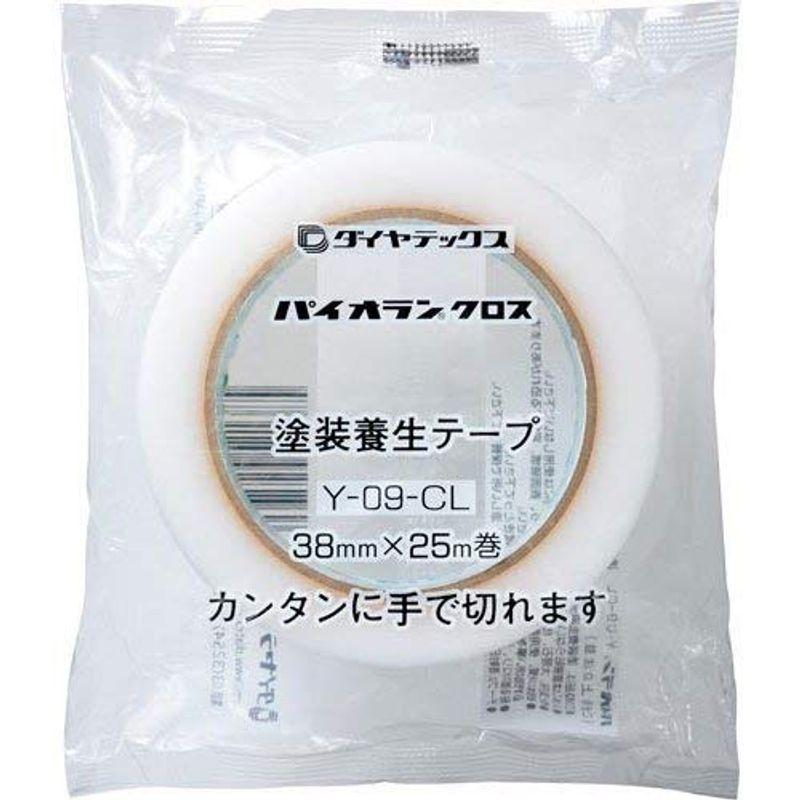 粘着テープ　クリア　パイオランテープ　38mm×25m36巻セット　ダイヤテックス　梱包用　養生用　気密用　特殊用途　手で簡単に切れる　Y-