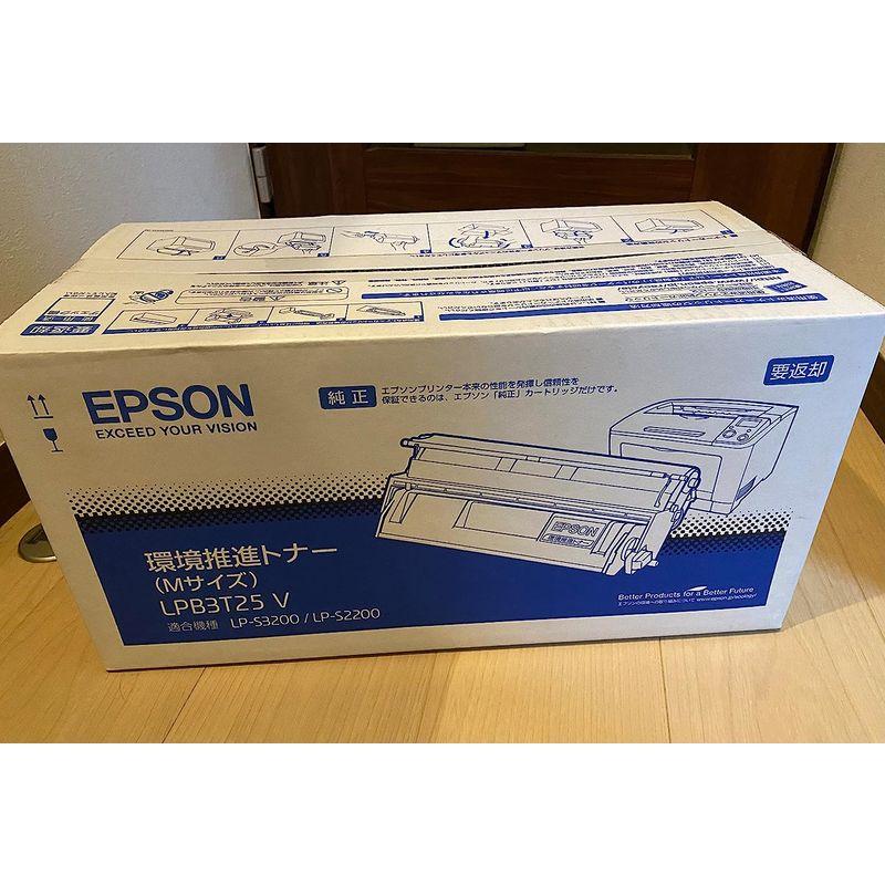 EPSON　環境推進トナー　LPB3T25V　Mサイズ　LP-S2200　S3200シリーズ用　10,000ページ