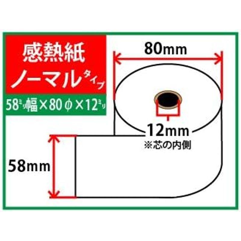 mita　NR-3010（S）　NR-3010（M）　NR-3010（L）対応汎用感熱レジロール紙（80巻パック）　東和レジスター用