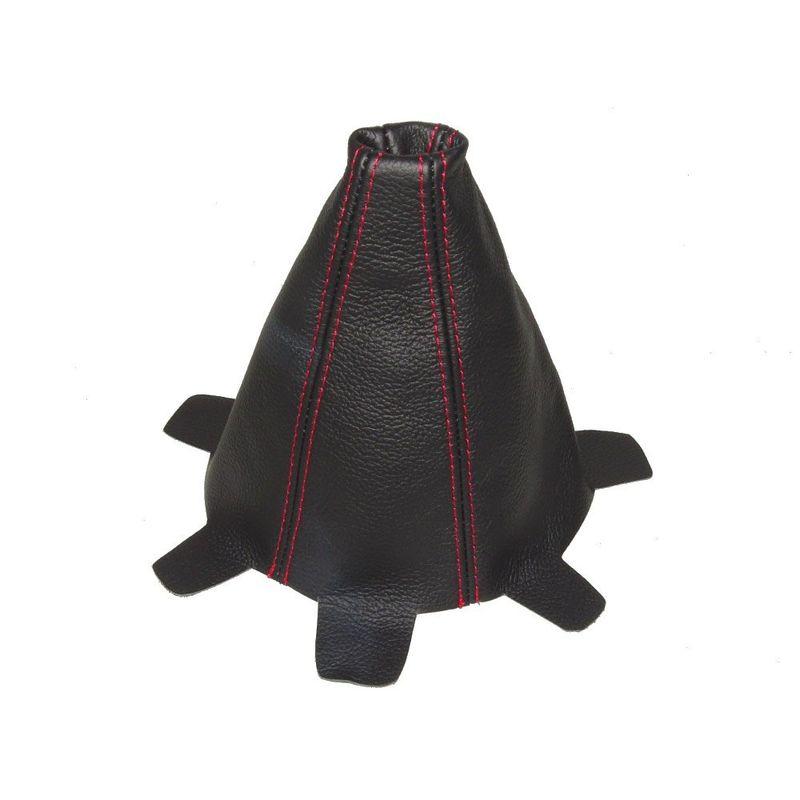 For Honda Integra DC5 20022006 Shift Boot Black Leather Red Stitching