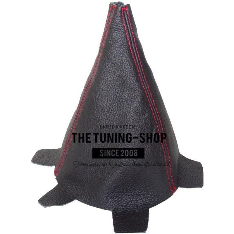 For Honda Integra DC5 20022006 Shift Boot Black Leather Red Stitching