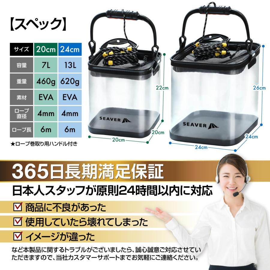 釣り バケツ 透明 3点セット プライヤー フィッシュグリップ 釣り バケツ 透明 3点セット プライヤー フィッシュグリップ