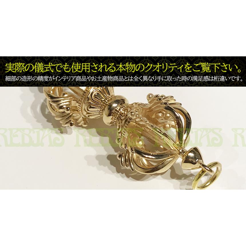 九鈷杵 ゴールド Sサイズ プレミアム 密教法具 空門 魔除け 破邪