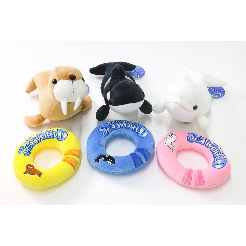 うきわぬいぐるみ シャチ、ベルーガ、セイウチ : 鴨川シーワールド