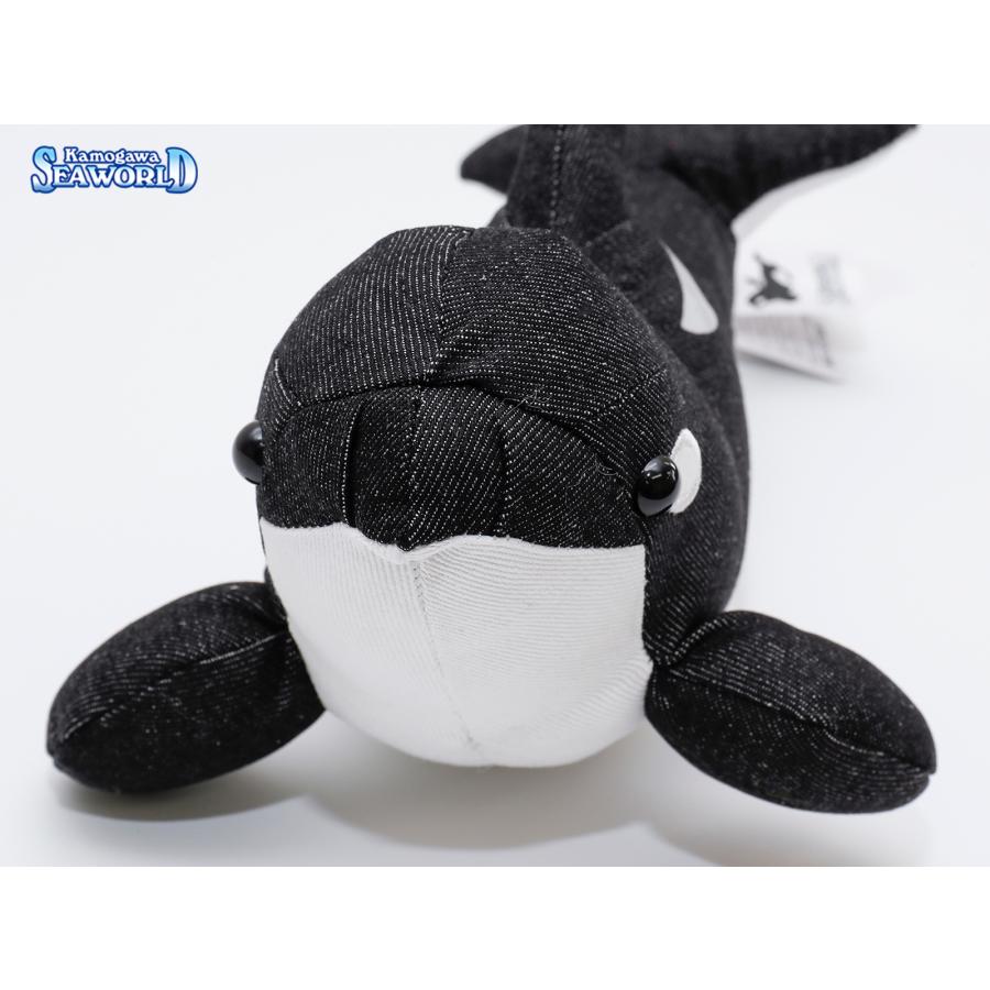 鴨川シーワールドオリジナルデニムシャチぬいぐるみ : 鴨川シー
