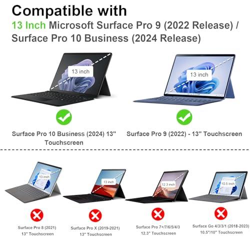 Fintie for New Microsoft Surface Pro 10 2024 / Surface Pro 9 / Pro 9 5G 2022 13インチ ケース タイプカバー ソフトTPU 全面保護型 スタンド保護｜sebas-store｜02