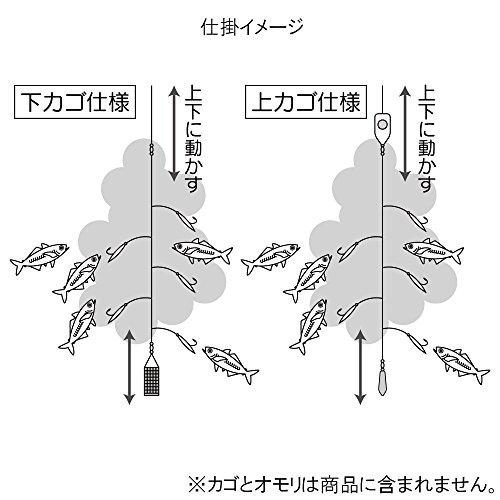 TAKAMIYA(タカミヤ) 大漁シンプルサビキ 3枚組 針1号-ハリス0.6号 ピンク TF15｜sebas-store｜02