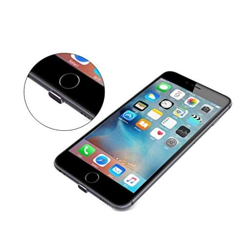 YFFSFDC 精密 アルミニウム 製 保護キャップ iPhone X Xs Max Xr 8 7 6S 6 Plus 適応 ライトニング充電口 コネクタ ダストプラグ 2個入り (ブラック)｜sebas-store｜06