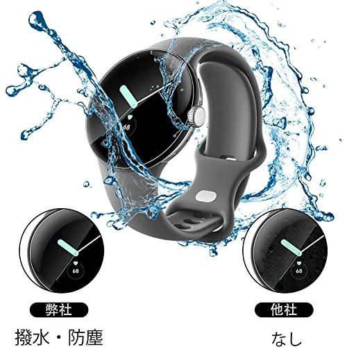 【5枚入り】ELYBYYLE for Google Pixel Watch 2 フィルム 2023 湾曲まで覆える 全面保護 TPUフィルム 99％高透過率 隅浮き防止 取扱簡単 気泡なし 指｜sebas-store｜05