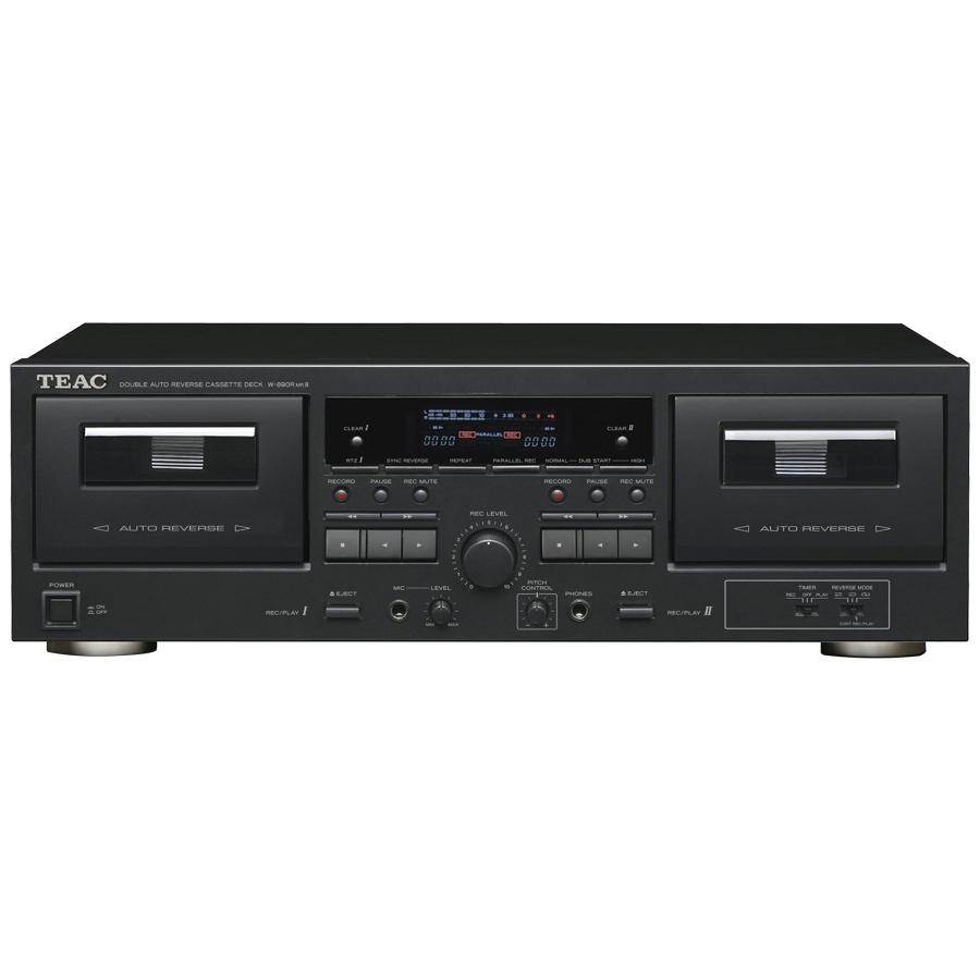 TEAC カセットデッキ ダブルオートリバース ブラック W-890R-B TEAC カセットデッキ ダブルオートリバース ブラック W-890R-B