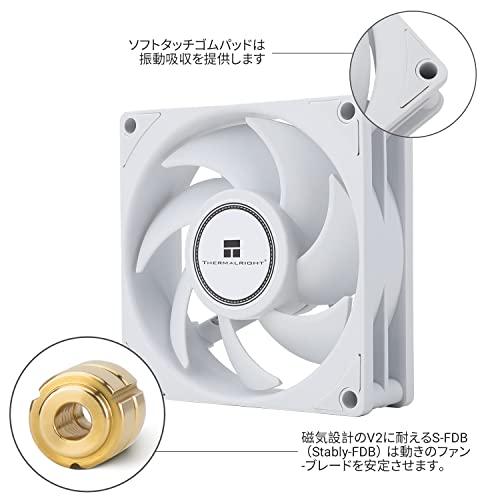 Thermalright TL-B8W CPUファンPCケースファン静かな4ピンPWMコンピュータファン、8025仕様サイレントクーラーファン、2200RPMの速度、デスクトップC｜sebas-store｜04