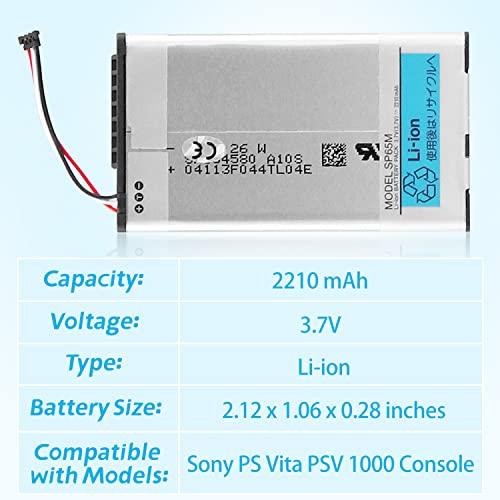 OSTENT バッテリーパック 3.7V 2210mAh 充電式 リチウムイオンバッテリー Sony PS Vita PSV 1000 コンソールに対応｜sebas-store｜03